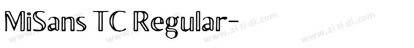 MiSans TC Regular字体转换